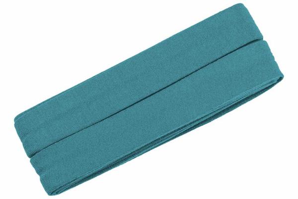 Oaki Doki Jersey Schrägband gefalzt 3m Coupon Blaugrau